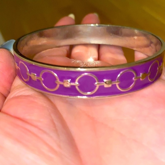 ✅Two equestrian themed bangles in enamel  finishes: purple & black 🖤💜 - Picture 3 of 4